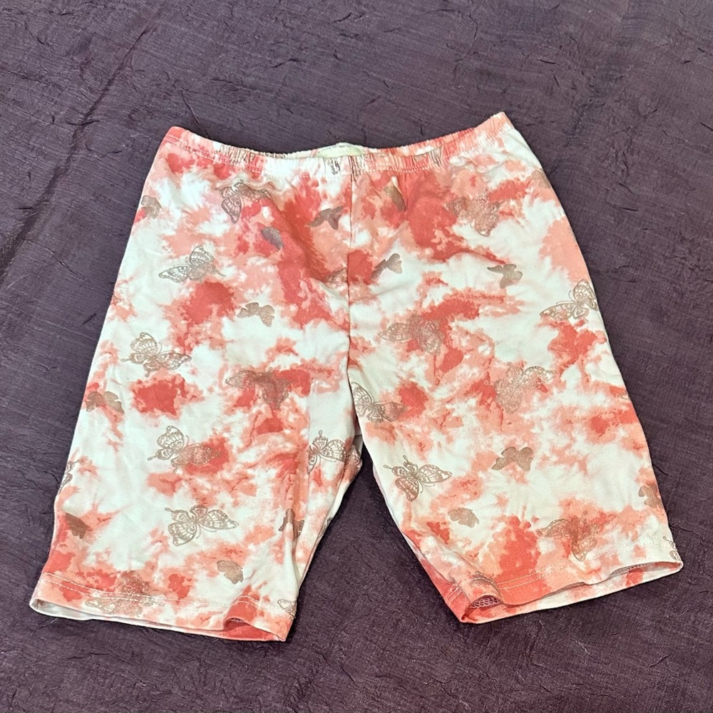 Men's Tie-Dye Shorts - Red and White